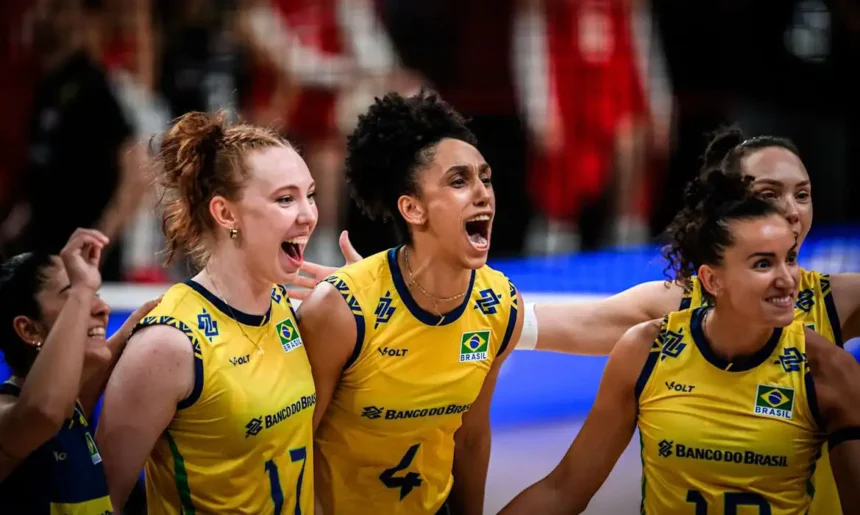 Brasil supera França por 3 sets a 2 na Liga das Nações de Vôlei