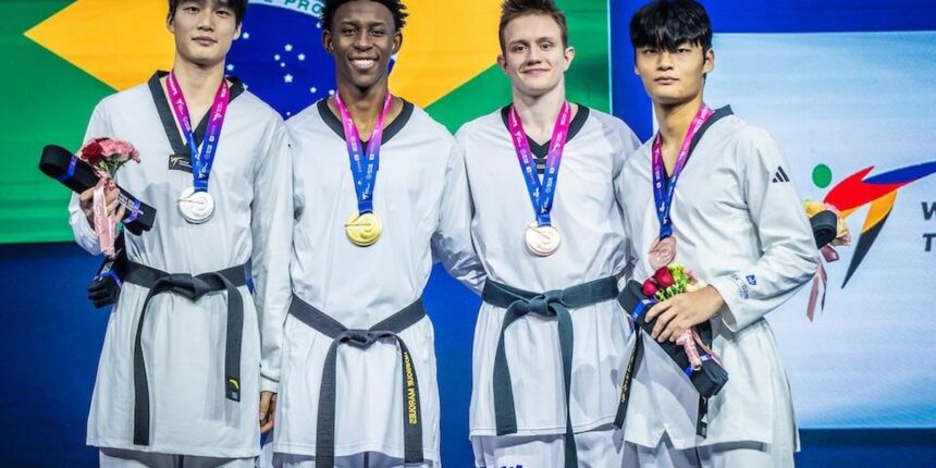 Henrique Marques conquista ouro inédito para o taekwondo masculino do Brasil