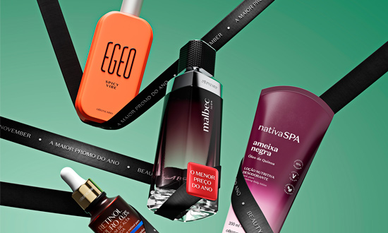 Beauty November: O Boticário oferece até 70% de desconto em mais de 500 produtos