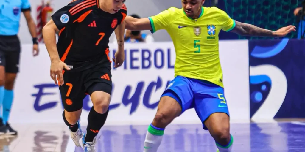 Brasil estreia com empate contra a Colômbia na Copa América de Futsal