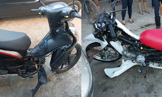 Colisão entre motocicletas fere duas pessoas na Rodovia dos Náufragos, em Aracaju
