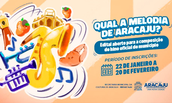 Participe do processo para escolher a composicao do Hino de Aracaju foto prefeitura de aracaju