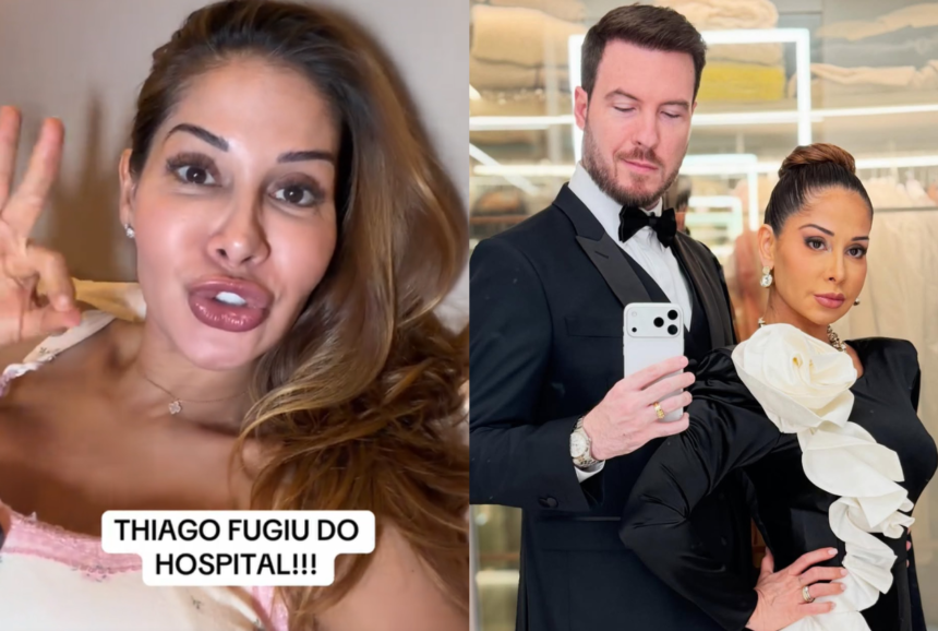 Maíra Cardi relata que Thiago Nigro saiu do hospital sem alta após diagnóstico de colite