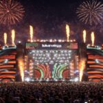 Nova cenografia do Palco Perry’s by Fiat é divulgada no Lollapalooza Brasil 2026.