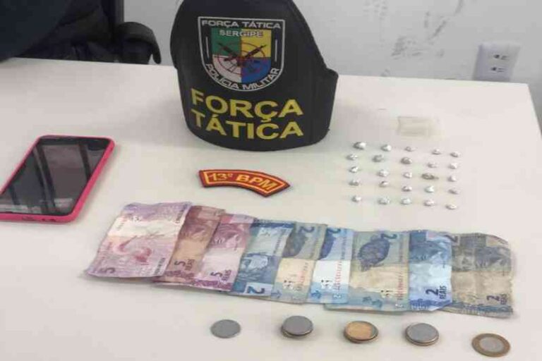 Aracaju: mulher é presa com 25 papelotes de crack