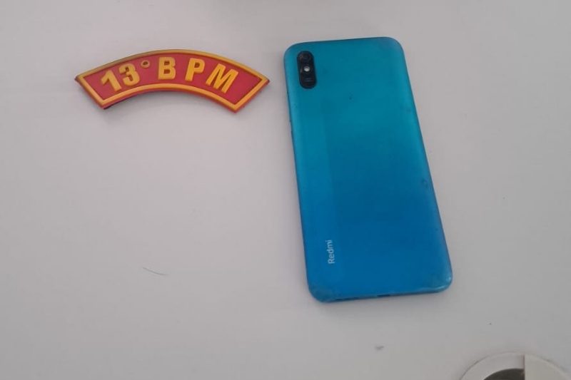 for a t tica do 13 bpm prende suspeito com celular roubado n 20260525