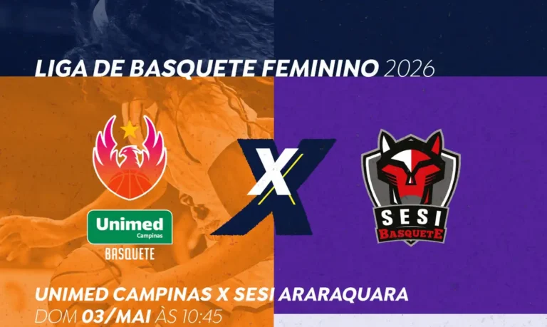 LBF: Unimed Campinas enfrenta Sesi Araraquara às 10h45