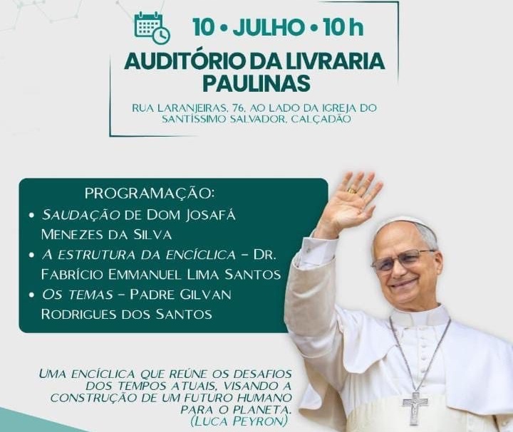 arquidiocese de aracaju lan a enc clica magn fica humanitas 20260629