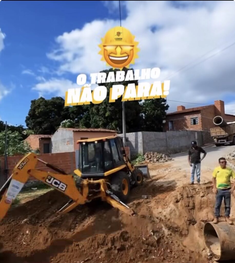 Canindé de São Francisco reforça pavimentação da Rua João Marinho para melhorar mobilidade