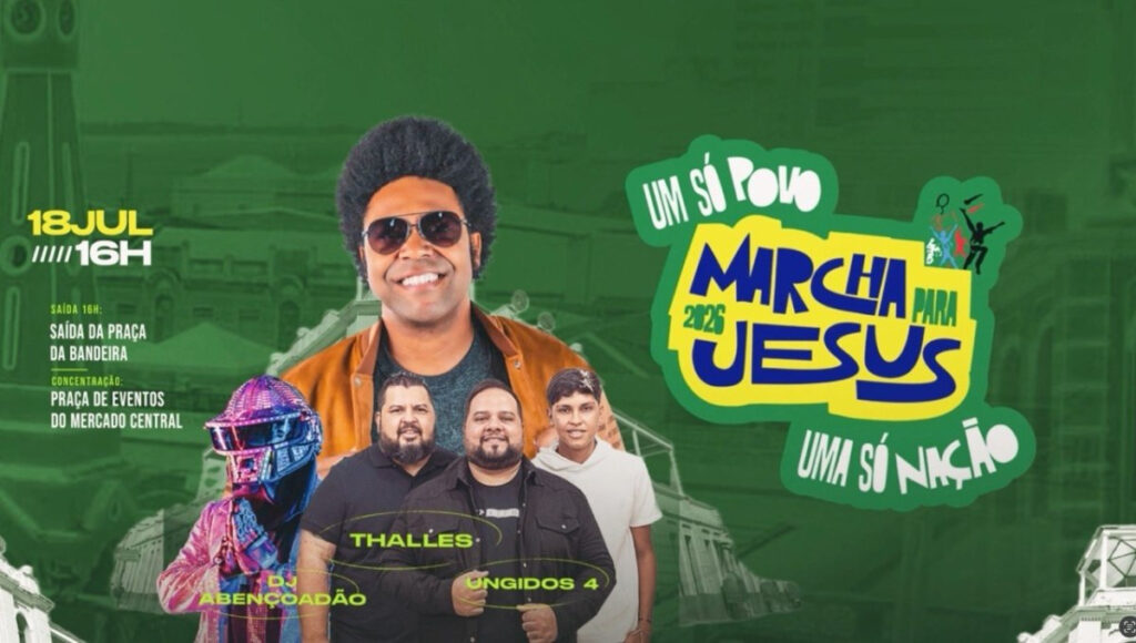 marcha para jesus re ne fi is em aracaju no pr ximo s bado 1 20260713