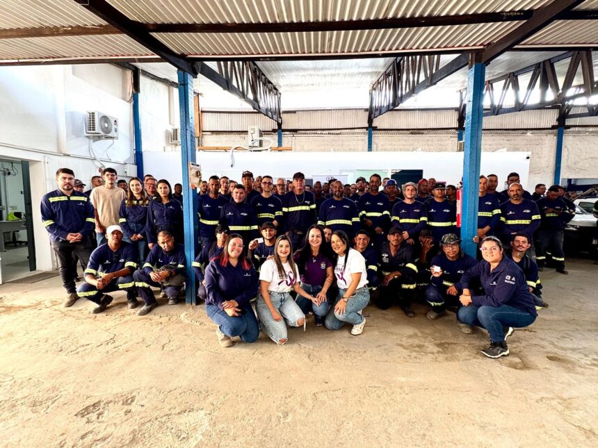 Aracaju encerra Agosto Lilás com palestra em empresa da construção