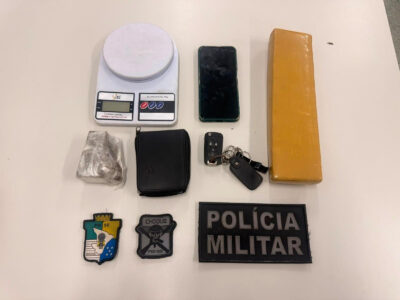 BPChoque prende homem com quase 1 kg de droga na Zona Sul