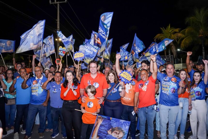 Comitiva de Itaporanga com 500 pessoas impulsiona a candidatura de Marcelo Sobral