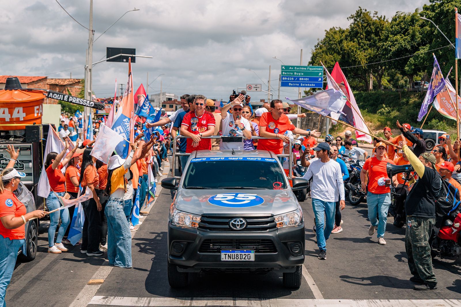 Carreata do governador Fábio Mitidieri na zona norte de Aracaju
