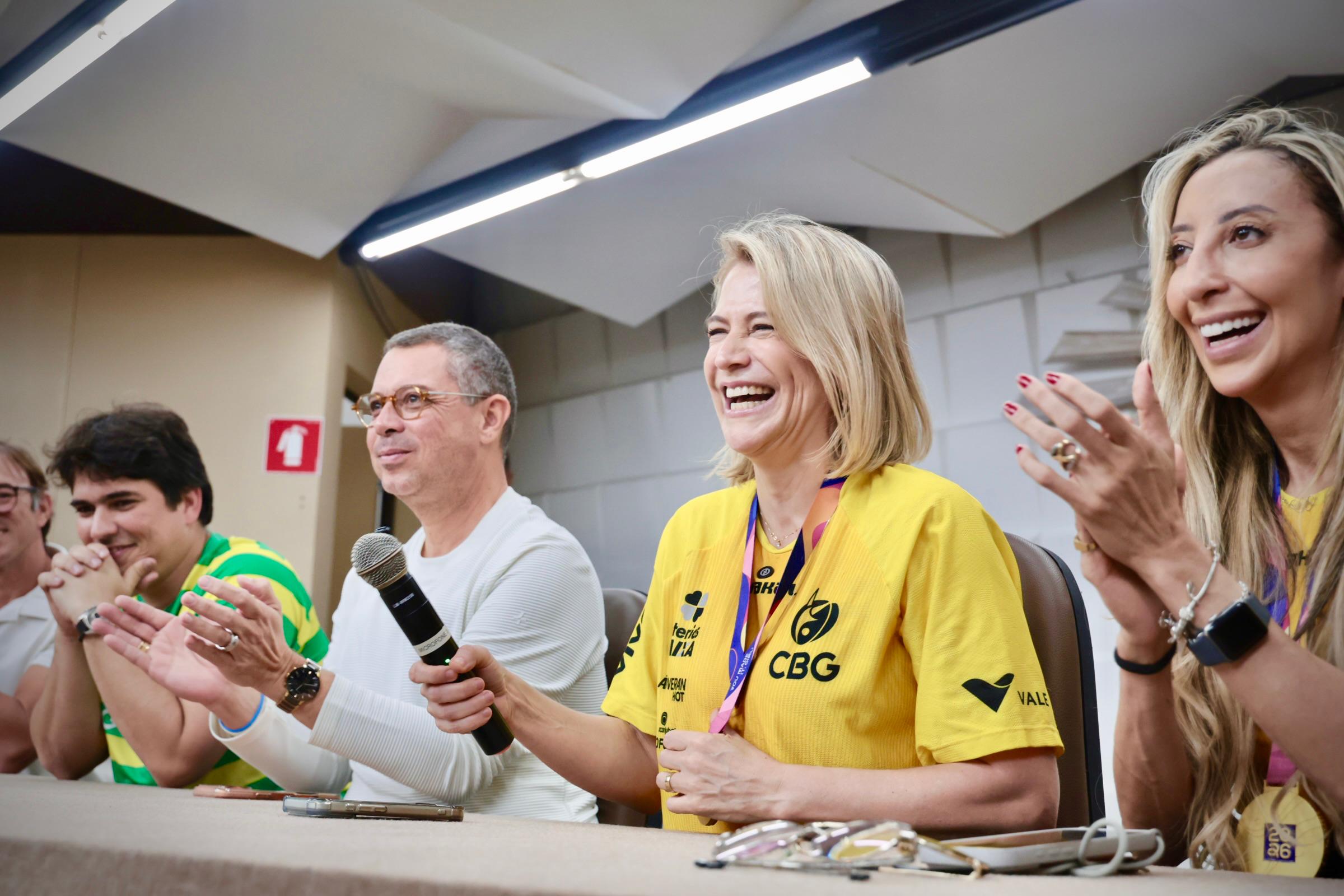 Seleção Brasileira de Ginástica Rítmica recebida no Palácio dos Despachos