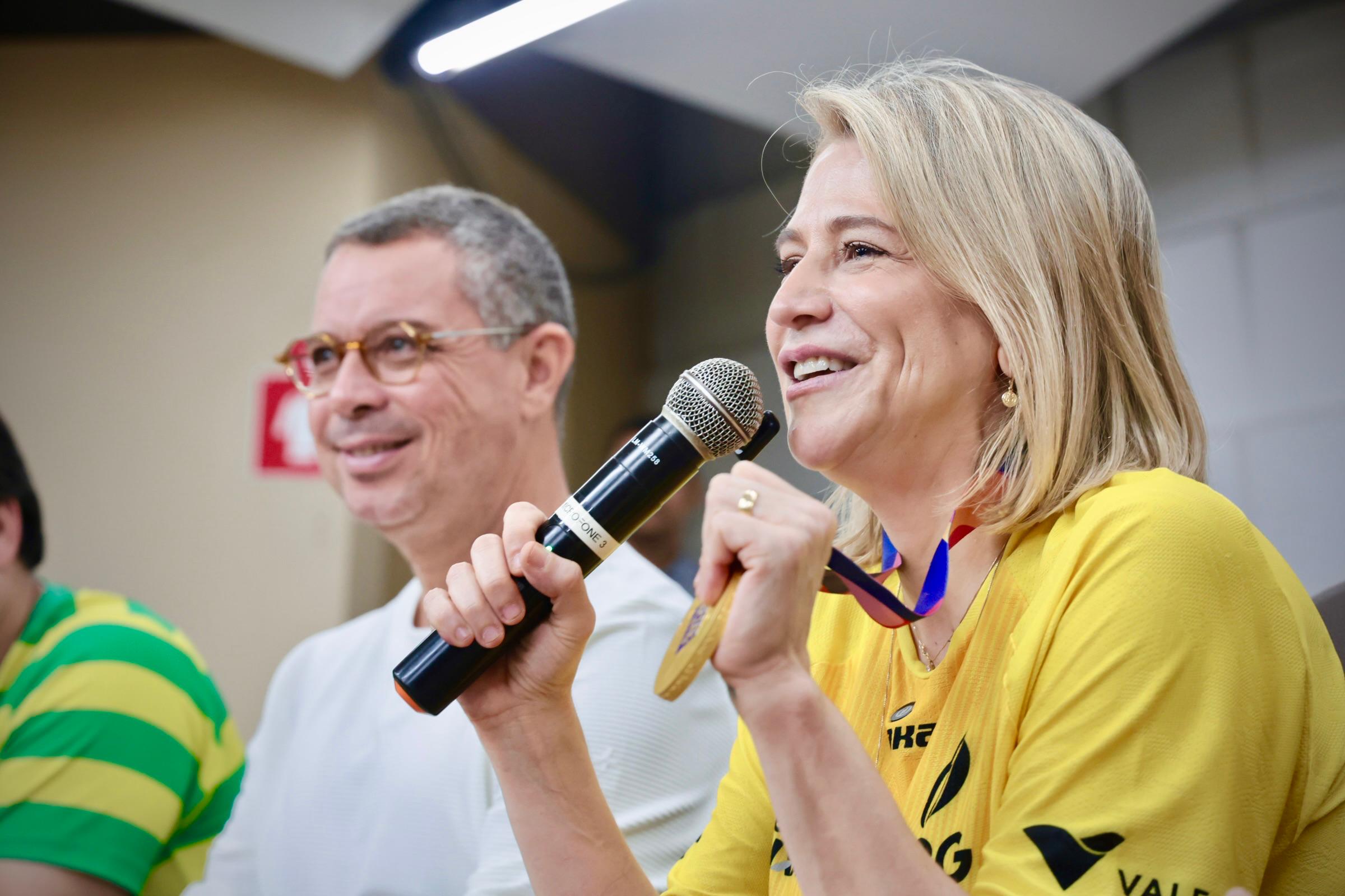 Seleção Brasileira de Ginástica Rítmica recebida no Palácio dos Despachos