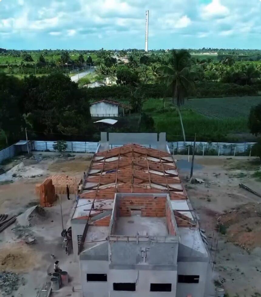 Obra da Casa de Farinha Modelo avança em Arauá; cronograma em dia