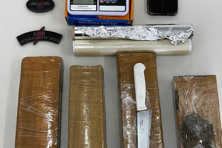 PM prende homem por tráfico de maconha no Loteamento Marivan