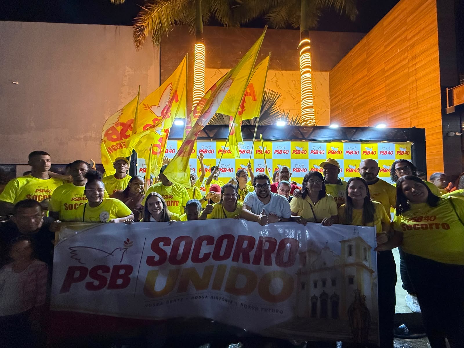 PSB reúne centenas em Socorro e oficializa apoio a Mitidieri e Sobral