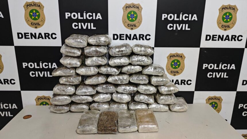 Denarc prende mulher com 24,2 kg de maconha no terminal de Aracaju