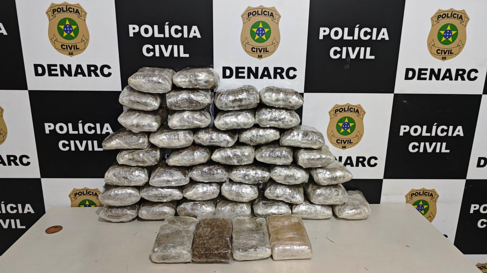 Denarc prende mulher com 24,2 kg de maconha no terminal de Aracaju