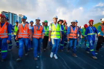 Governador Fábio Mitidieri durante agenda sobre obras de infraestrutura em Sergipe