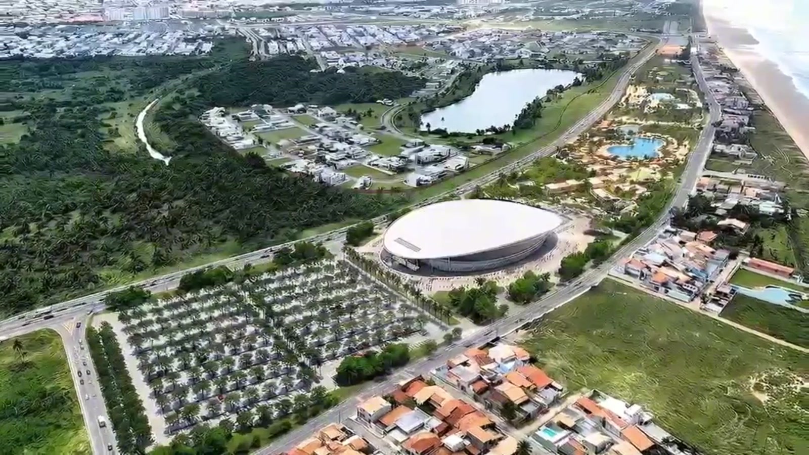 Projeto da Arena Multiuso, proposta para a Barra dos Coqueiros