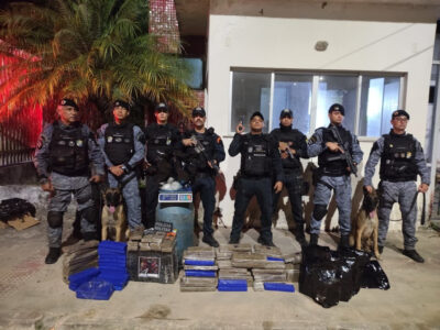 Operação da PM encontra e apreende 100 kg de maconha em Laranjeiras
