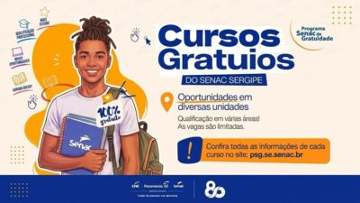 Senac oferece 575 vagas gratuitas em cursos; inscrições abrem dia 28