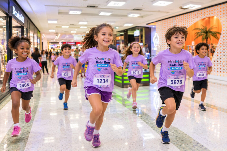 Tindolalá Kids Run transforma RioMar em circuito para crianças