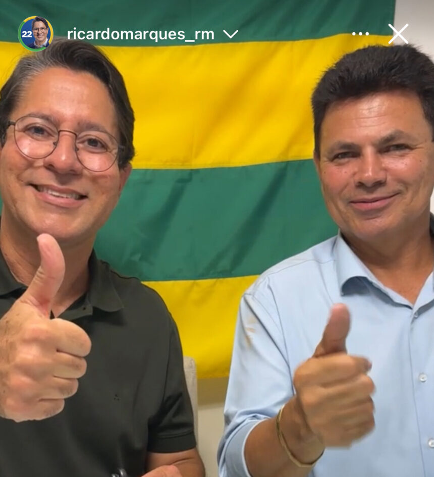 Ricardo Marques anunciou apoio a Valmir de Francisquinho em live